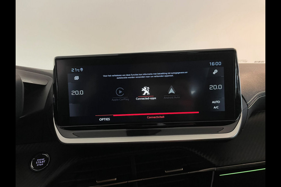 Peugeot 208 1.2 PureTech GT Pack 130PK AUTOMAAT PARELMOER WIT AIRCO CLIMA NAVI CRUISE KEYLESS APPLE CARPLAY PRIVACYGLAS NIEUWSTAAT