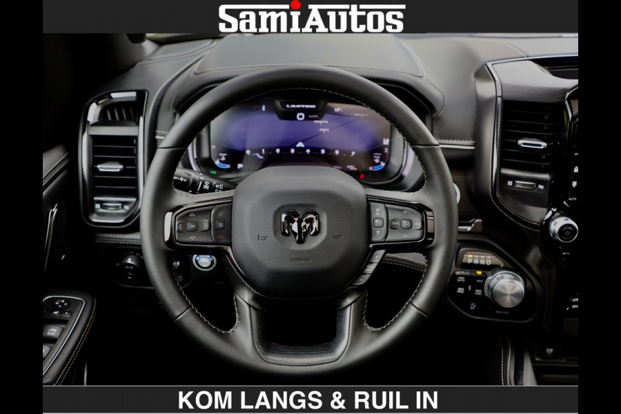 Dodge Ram MARGE + INCL BPM | LIMITED RED LINE 5.7 V8 HEMI | VIRTUAL | HUD | BOM EN BOM VOL | LUCHTVERING | 4X4 | CREWCAB DC | 5 PERSOONS BEDRIJFSAUTO | DUBBELE CABINE | LET OP: MARGE BTW VRIJ EN BPM IS BETAALD !