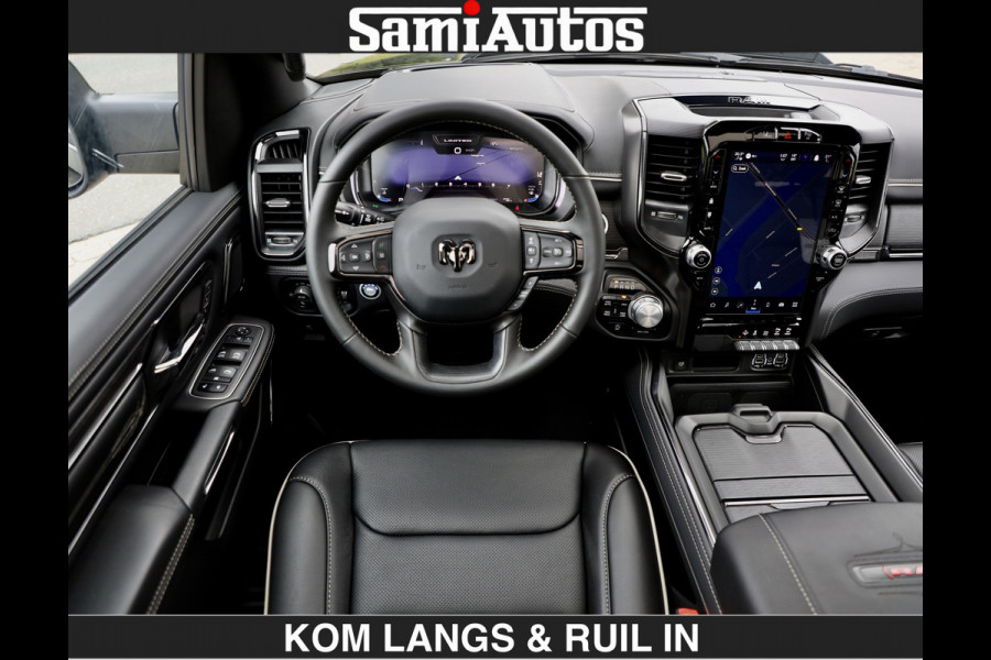 Dodge Ram MARGE + INCL BPM | LIMITED RED LINE 5.7 V8 HEMI | VIRTUAL | HUD | BOM EN BOM VOL | LUCHTVERING | 4X4 | CREWCAB DC | 5 PERSOONS BEDRIJFSAUTO | DUBBELE CABINE | LET OP: MARGE BTW VRIJ EN BPM IS BETAALD !