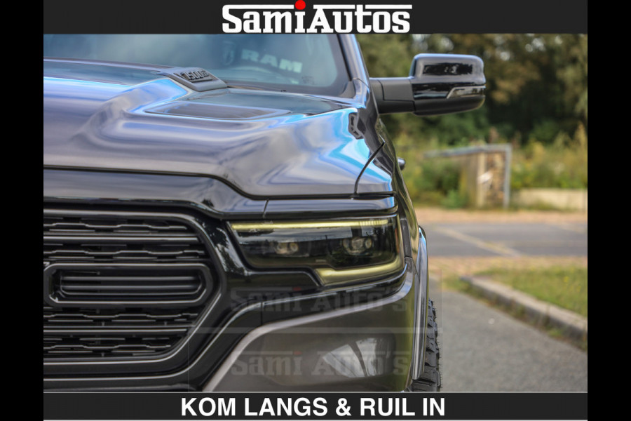 Dodge Ram MARGE + INCL BPM | LIMITED RED LINE 5.7 V8 HEMI | VIRTUAL | HUD | BOM EN BOM VOL | LUCHTVERING | 4X4 | CREWCAB DC | 5 PERSOONS BEDRIJFSAUTO | DUBBELE CABINE | LET OP: MARGE BTW VRIJ EN BPM IS BETAALD !