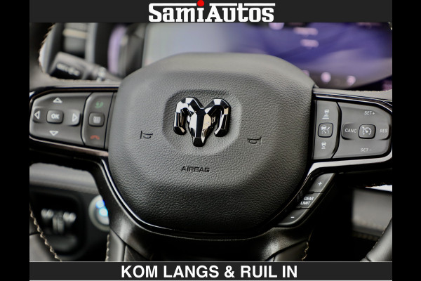 Dodge Ram MARGE + INCL BPM | LIMITED RED LINE 5.7 V8 HEMI | VIRTUAL | HUD | BOM EN BOM VOL | LUCHTVERING | 4X4 | CREWCAB DC | 5 PERSOONS BEDRIJFSAUTO | DUBBELE CABINE | LET OP: MARGE BTW VRIJ EN BPM IS BETAALD !