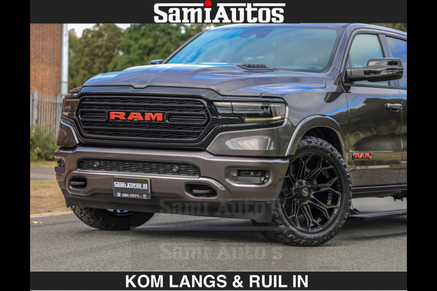 Dodge Ram MARGE + INCL BPM | LIMITED RED LINE 5.7 V8 HEMI | VIRTUAL | HUD | BOM EN BOM VOL | LUCHTVERING | 4X4 | CREWCAB DC | 5 PERSOONS BEDRIJFSAUTO | DUBBELE CABINE | LET OP: MARGE BTW VRIJ EN BPM IS BETAALD !