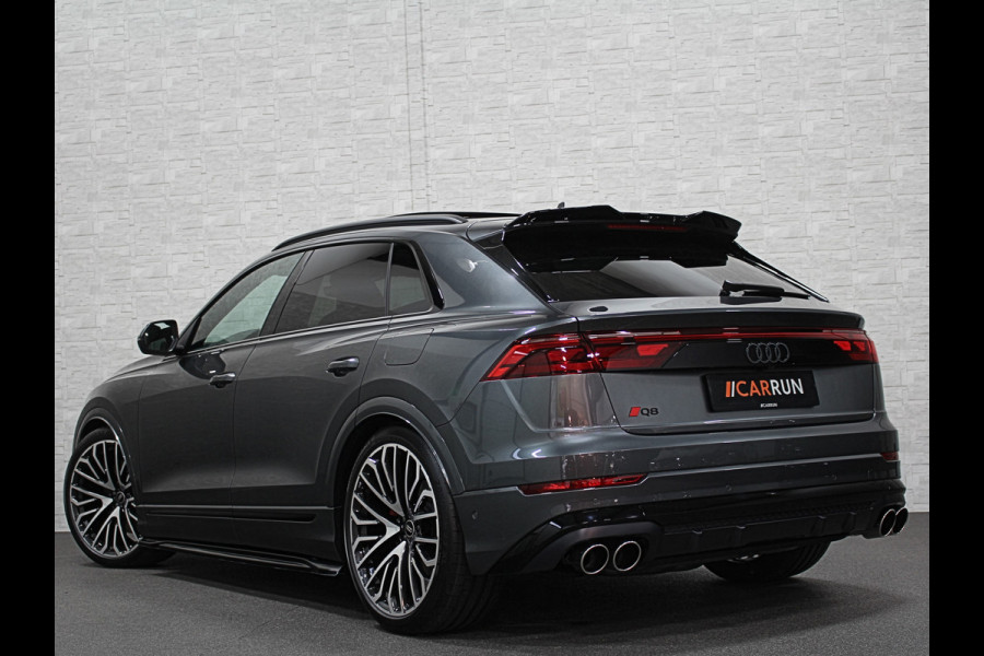 Audi Q8 60e Competition 490pk | 4WS | Massage | Carbon | Ventilatie | Valcona Leder+ Pakket | B&O Sound | 23'' | Alcantara hemel | Head-Up | Soft-Close | Panorama | 2x Memory | Trekhaak | Keyless-Entry | Luchtvering | Nieuw | Fabrieksgarantie.