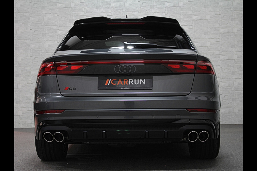 Audi Q8 60e Competition 490pk | 4WS | Massage | Carbon | Ventilatie | Valcona Leder+ Pakket | B&O Sound | 23'' | Alcantara hemel | Head-Up | Soft-Close | Panorama | 2x Memory | Trekhaak | Keyless-Entry | Luchtvering | Nieuw | Fabrieksgarantie.