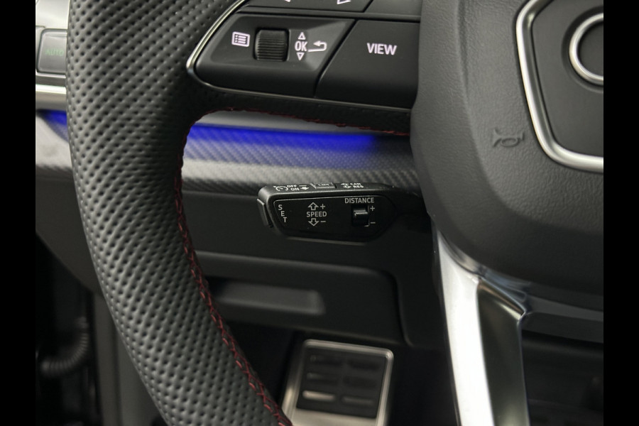 Audi Q8 60e Competition 490pk | 4WS | Massage | Carbon | Ventilatie | Valcona Leder+ Pakket | B&O Sound | 23'' | Alcantara hemel | Head-Up | Soft-Close | Panorama | 2x Memory | Trekhaak | Keyless-Entry | Luchtvering | Nieuw | Fabrieksgarantie.