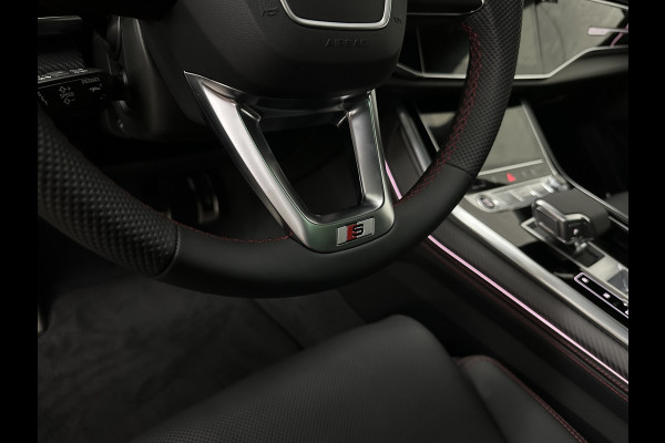 Audi Q8 60e Competition 490pk | 4WS | Massage | Carbon | Ventilatie | Valcona Leder+ Pakket | B&O Sound | 23'' | Alcantara hemel | Head-Up | Soft-Close | Panorama | 2x Memory | Trekhaak | Keyless-Entry | Luchtvering | Nieuw | Fabrieksgarantie.
