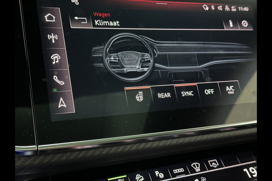 Audi Q8 60e Competition 490pk | 4WS | Massage | Carbon | Ventilatie | Valcona Leder+ Pakket | B&O Sound | 23'' | Alcantara hemel | Head-Up | Soft-Close | Panorama | 2x Memory | Trekhaak | Keyless-Entry | Luchtvering | Nieuw | Fabrieksgarantie.