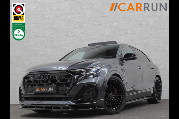 Audi Q8 60e Competition 490pk | 4WS | Massage | Carbon | Ventilatie | Valcona Leder+ Pakket | B&O Sound | 23'' | Alcantara hemel | Head-Up | Soft-Close | Panorama | 2x Memory | Trekhaak | Keyless-Entry | Luchtvering | Nieuw | Fabrieksgarantie.