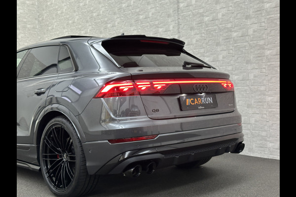 Audi Q8 60e Competition 490pk | 4WS | Massage | Carbon | Ventilatie | Valcona Leder+ Pakket | B&O Sound | 23'' | Alcantara hemel | Head-Up | Soft-Close | Panorama | 2x Memory | Trekhaak | Keyless-Entry | Luchtvering | Nieuw | Fabrieksgarantie.