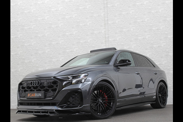 Audi Q8 60e Competition 490pk | 4WS | Massage | Carbon | Ventilatie | Valcona Leder+ Pakket | B&O Sound | 23'' | Alcantara hemel | Head-Up | Soft-Close | Panorama | 2x Memory | Trekhaak | Keyless-Entry | Luchtvering | Nieuw | Fabrieksgarantie.