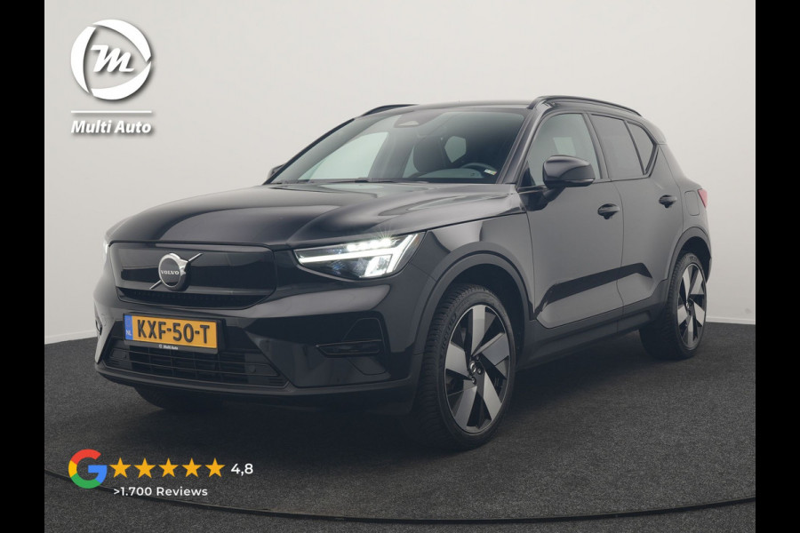 Volvo XC40 Recharge P8 AWD Twin Ultimate 408pk Dealer O.H | Trekhaak Af Fabriek | Adaptive Cruise | Camera | Warmtepomp | Alcantara Sportstoelen Verwarmd | Keyless | Apple Carplay | Pilot Assist | BLIS | Navigatie | Virtual | DAB | 20"L.M |