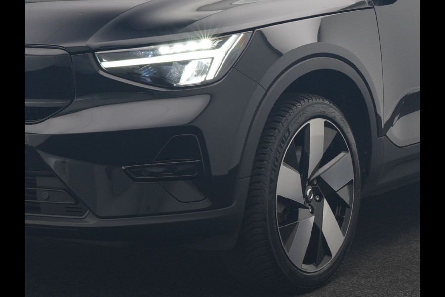 Volvo XC40 Recharge P8 AWD Twin Ultimate 408pk Dealer O.H | Trekhaak Af Fabriek | Adaptive Cruise | Camera | Warmtepomp | Alcantara Sportstoelen Verwarmd | Keyless | Apple Carplay | Pilot Assist | BLIS | Navigatie | Virtual | DAB | 20"L.M |