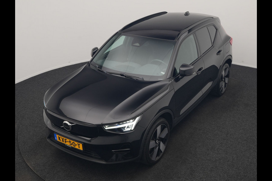 Volvo XC40 Recharge P8 AWD Twin Ultimate 408pk Dealer O.H | Trekhaak Af Fabriek | Adaptive Cruise | Camera | Warmtepomp | Alcantara Sportstoelen Verwarmd | Keyless | Apple Carplay | Pilot Assist | BLIS | Navigatie | Virtual | DAB | 20"L.M |