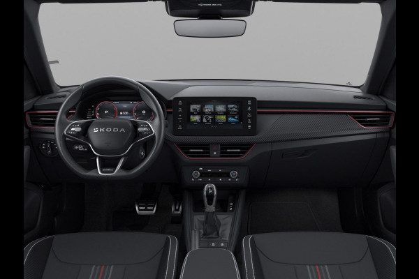 Škoda Kamiq 1.0 TSI Monte Carlo 115 pk 7 versn. DSG | Travel Assist Plus | Navigatie Pakket | Winter Premium & Charging | Trekhaak | Variabele Bagageruimtevloer Ruimtebesparend | Velgen: 18" lichtmetalen velgen Ursa Monte Carlo, zwart