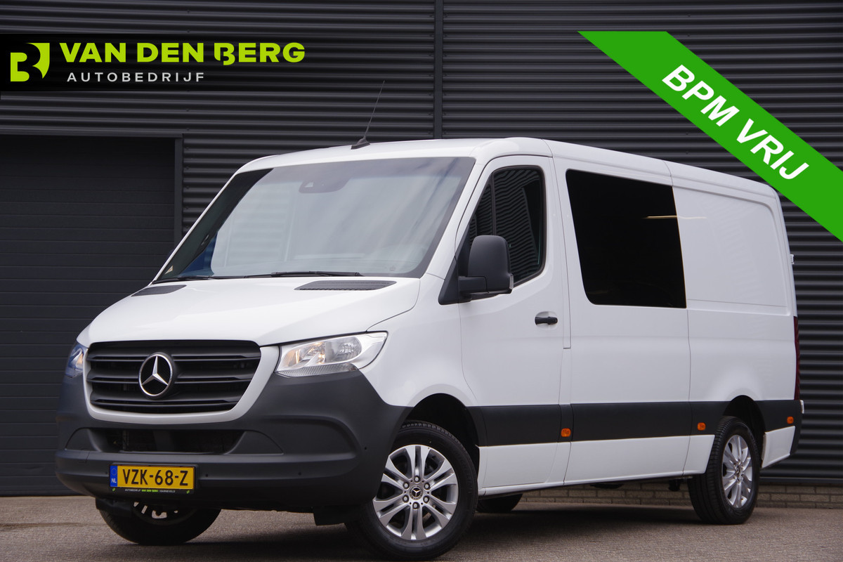 Mercedes-Benz Sprinter 317 1.9 CDI L2H1 DC-5P, AUT. LEDER, LUCHTVERING, TREKHAAK, CAMERA, CRUISE, CLIMA, DUBBELE CABINE, DUBBEL CABINE, NL AUTO, NAP
