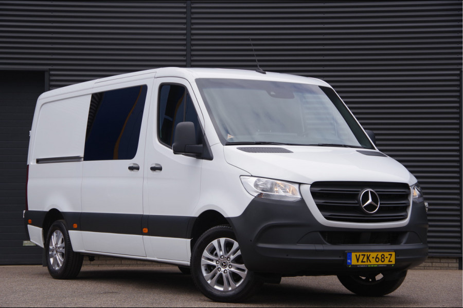 Mercedes-Benz Sprinter 317 1.9 CDI L2H1 DC-5P, AUT. LEDER, LUCHTVERING, TREKHAAK, CAMERA, CRUISE, CLIMA, DUBBELE CABINE, DUBBEL CABINE, NL AUTO, NAP