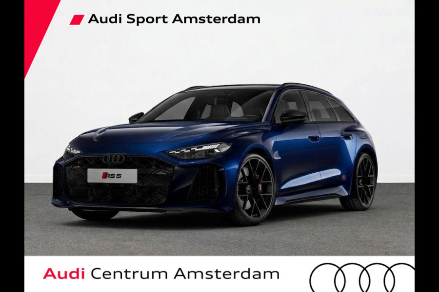 Audi RS5 Avant e-hybrid 470 kW/639 pk | Audi Sportpakket | Mugelloblau Perl | Panorama-glasdak | Head-up display |