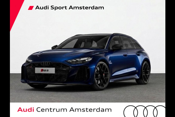 Audi RS5 Avant e-hybrid 470 kW/639 pk | Audi Sportpakket | Mugelloblau Perl | Panorama-glasdak | Head-up display |