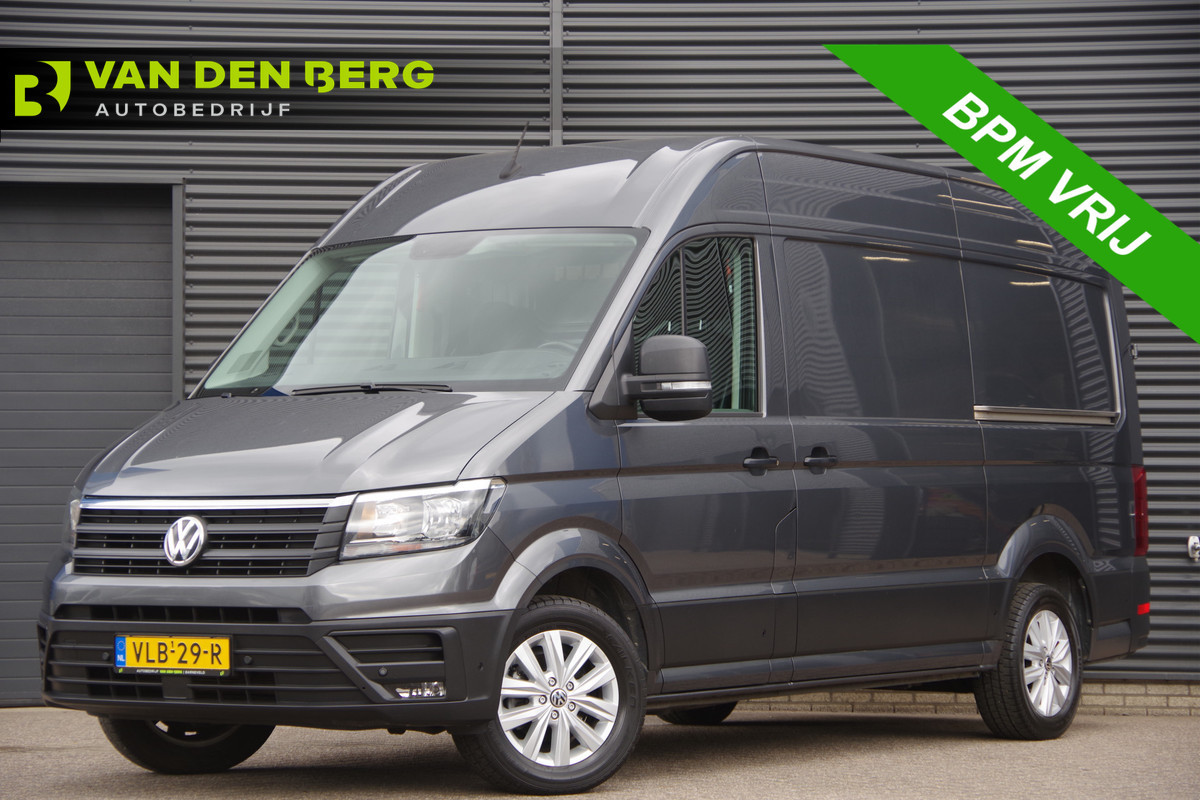 Volkswagen Crafter 35 2.0 TDI L3H3(L2H2) 177PK AUT. 2X SCHUIFDEUR, STOELVERWARMING, CAMERA, NAVI, CRUISE, LEDER STUUR, VOORRUIT VERWARMING, STUURVE