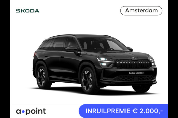 Škoda Kodiaq 1.5 TSI PHEV Sportline Limited 204 pk 6 versn. DSG | Comfort Pakket | Dynamic Chassis Control Pakket | Panorama Dak | Head-up display | Parkeer Pakket | Trekhaak | Winter Pakket