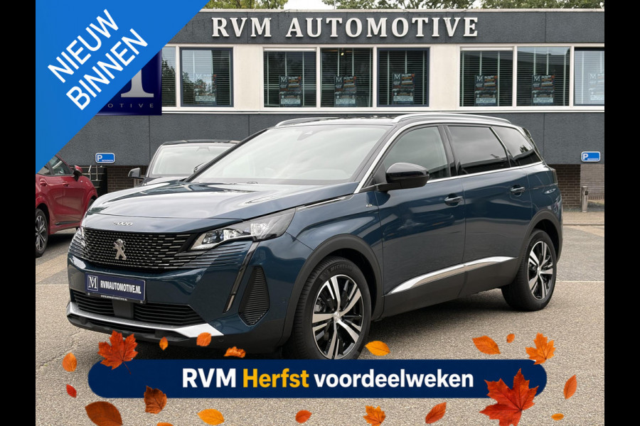 Peugeot 5008 1.2 GT HYBRID 136 7 PERSOONS| VAN:33.900,- VOOR:29.877,- UW HERFSTVOORDEEL:4.023,-| ADAPTIVE CRUISE CONTROL| 12.000KM! | STOELVERWARMING| RIJKLAARPRIJS INCL. 12 MND BOVAG GARANTIE|