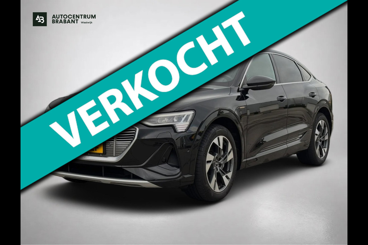 Audi e-tron Sportback 55 quattro S edition 95 kWh 91% SoH (NL-auto,Dealer OndH, Panorama, B&O, Camera, PDC, StoelV, Carplay, Etc)