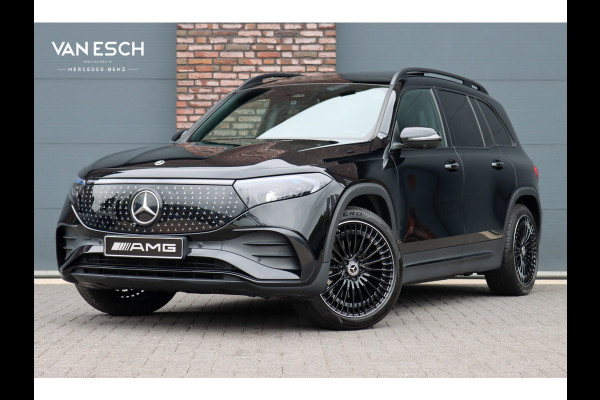 Mercedes-Benz EQB 350 4MATIC AMG Line 71 kWh | Panoramadak | Leder | Memory | Burmester | HUD | Trekhaak | Surround Camera | Verwarmd Stuurwiel | Night Pakket | Augmented Reality |