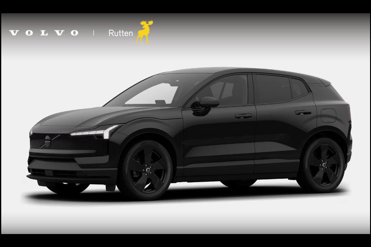 Volvo EX30 P5 Ext. Range Plus Black Edition Europa 69 kWh / Adaptive Cruise Control / Harman Kardon / Extra getint glas / Stoelverwarming / Stuurverwarming / Achteruitrijcamera / Elektrisch verstelbare stoelen /