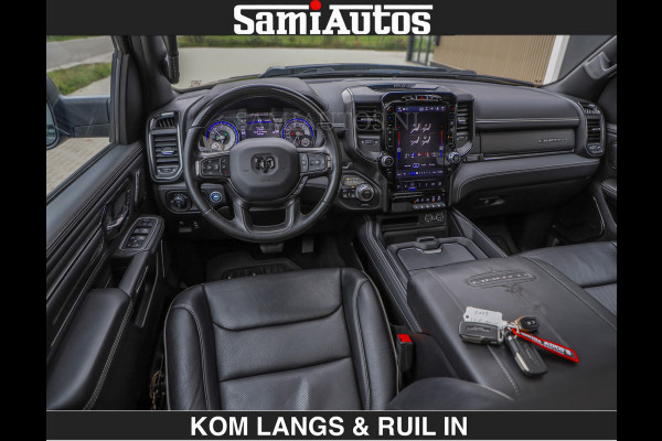 Dodge Ram BEAST | LIMITED 5.7 V8 HEMI | HUD | STRIPING | BREDE WIELEN | BLACK ON BLACK | LUCHTVERING | BOM VOL | DC | CREW CAB DUBBELE CABINE | 5 PERSOONS | GRIJSKENTEKEN |