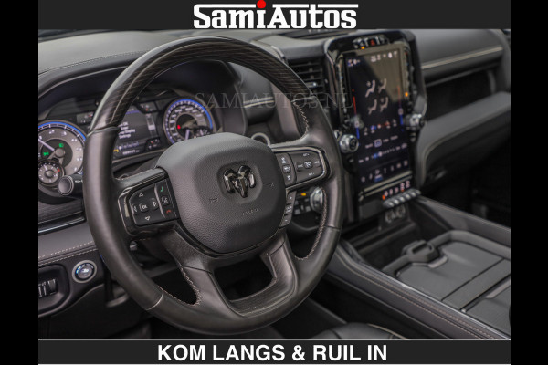 Dodge Ram BEAST | LIMITED 5.7 V8 HEMI | HUD | STRIPING | BREDE WIELEN | BLACK ON BLACK | LUCHTVERING | BOM VOL | DC | CREW CAB DUBBELE CABINE | 5 PERSOONS | GRIJSKENTEKEN |