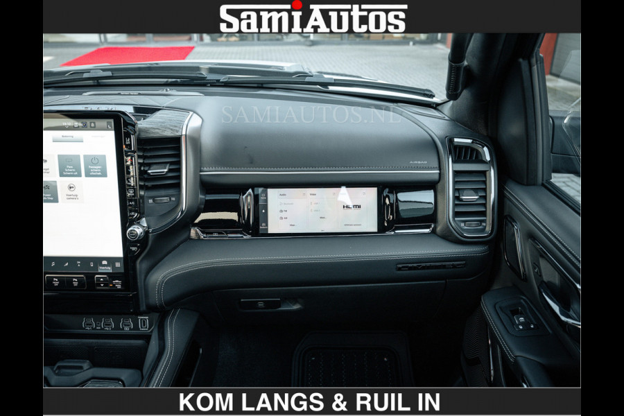 Dodge Ram LIMITED H.O 540 PK 706Nm | €84950,- excl | Massage + Full Option | De Meest Luxe en Volle Pick-Up in zijn Klasse | Comfortabele Dubbele Cabine met Royale 5 Zitplaatsen | BPM vrij | Nu Leverbaar uit Voorraad | Voorraad Nr 2336 - 7700 | De specialist in Amerikaanse pick‑ups in Nederland en Europa.