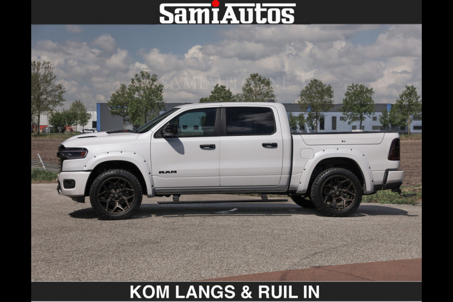 Dodge Ram LIMITED H.O 540 PK 706Nm | €84950,- excl | Massage + Full Option | De Meest Luxe en Volle Pick-Up in zijn Klasse | Comfortabele Dubbele Cabine met Royale 5 Zitplaatsen | BPM vrij | Nu Leverbaar uit Voorraad | Voorraad Nr 2336 - 7700 | De specialist in Amerikaanse pick‑ups in Nederland en Europa.
