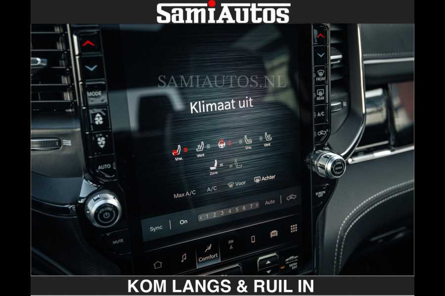 Dodge Ram LIMITED H.O 540 PK 706Nm | €84950,- excl | Massage + Full Option | De Meest Luxe en Volle Pick-Up in zijn Klasse | Comfortabele Dubbele Cabine met Royale 5 Zitplaatsen | BPM vrij | Nu Leverbaar uit Voorraad | Voorraad Nr 2336 - 7700 | De specialist in Amerikaanse pick‑ups in Nederland en Europa.