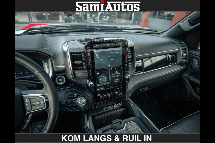 Dodge Ram LIMITED H.O 540 PK 706Nm | €84950,- excl | Massage + Full Option | De Meest Luxe en Volle Pick-Up in zijn Klasse | Comfortabele Dubbele Cabine met Royale 5 Zitplaatsen | BPM vrij | Nu Leverbaar uit Voorraad | Voorraad Nr 2336 - 7700 | De specialist in Amerikaanse pick‑ups in Nederland en Europa.