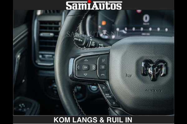 Dodge Ram LIMITED H.O 540 PK 706Nm | €84950,- excl | Massage + Full Option | De Meest Luxe en Volle Pick-Up in zijn Klasse | Comfortabele Dubbele Cabine met Royale 5 Zitplaatsen | BPM vrij | Nu Leverbaar uit Voorraad | Voorraad Nr 2336 - 7700 | De specialist in Amerikaanse pick‑ups in Nederland en Europa.