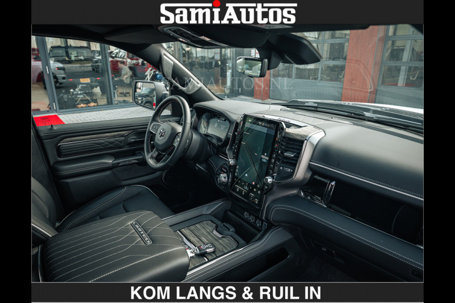 Dodge Ram LIMITED H.O 540 PK 706Nm | €84950,- excl | Massage + Full Option | De Meest Luxe en Volle Pick-Up in zijn Klasse | Comfortabele Dubbele Cabine met Royale 5 Zitplaatsen | BPM vrij | Nu Leverbaar uit Voorraad | Voorraad Nr 2336 - 7700 | De specialist in Amerikaanse pick‑ups in Nederland en Europa.