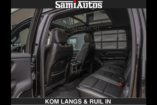 Dodge Ram BEAST | LIMITED 5.7 V8 HEMI | HUD | STRIPING | BREDE WIELEN | BLACK ON BLACK | LUCHTVERING | BOM VOL | DC | CREW CAB DUBBELE CABINE | 5 PERSOONS | GRIJSKENTEKEN |