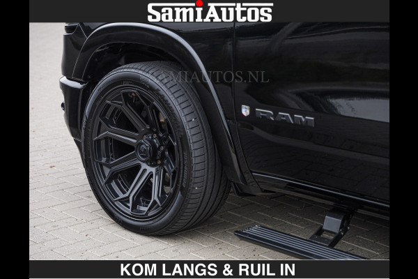 Dodge Ram BEAST | LIMITED 5.7 V8 HEMI | HUD | STRIPING | BREDE WIELEN | BLACK ON BLACK | LUCHTVERING | BOM VOL | DC | CREW CAB DUBBELE CABINE | 5 PERSOONS | GRIJSKENTEKEN |