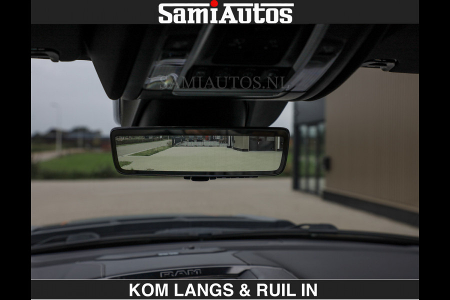 Dodge Ram BEAST | LIMITED 5.7 V8 HEMI | HUD | STRIPING | BREDE WIELEN | BLACK ON BLACK | LUCHTVERING | BOM VOL | DC | CREW CAB DUBBELE CABINE | 5 PERSOONS | GRIJSKENTEKEN |
