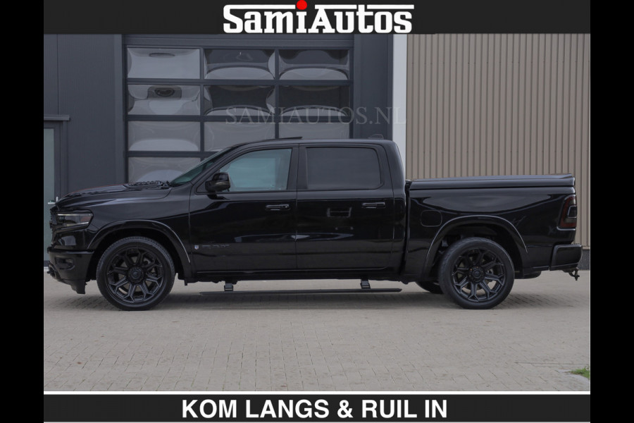 Dodge Ram BEAST | LIMITED 5.7 V8 HEMI | HUD | STRIPING | BREDE WIELEN | BLACK ON BLACK | LUCHTVERING | BOM VOL | DC | CREW CAB DUBBELE CABINE | 5 PERSOONS | GRIJSKENTEKEN |