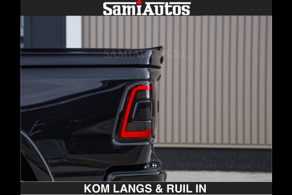 Dodge Ram BEAST | LIMITED 5.7 V8 HEMI | HUD | STRIPING | BREDE WIELEN | BLACK ON BLACK | LUCHTVERING | BOM VOL | DC | CREW CAB DUBBELE CABINE | 5 PERSOONS | GRIJSKENTEKEN |
