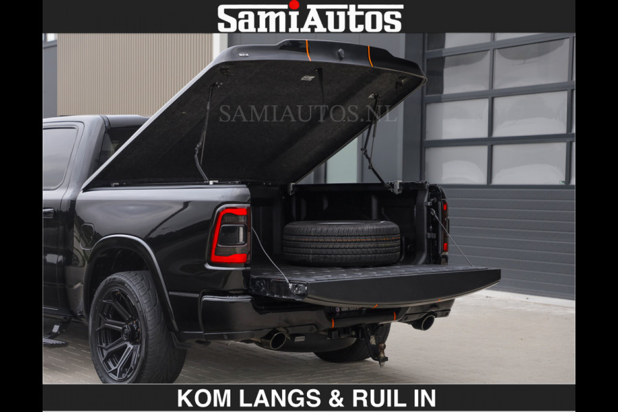Dodge Ram BEAST | LIMITED 5.7 V8 HEMI | HUD | STRIPING | BREDE WIELEN | BLACK ON BLACK | LUCHTVERING | BOM VOL | DC | CREW CAB DUBBELE CABINE | 5 PERSOONS | GRIJSKENTEKEN |