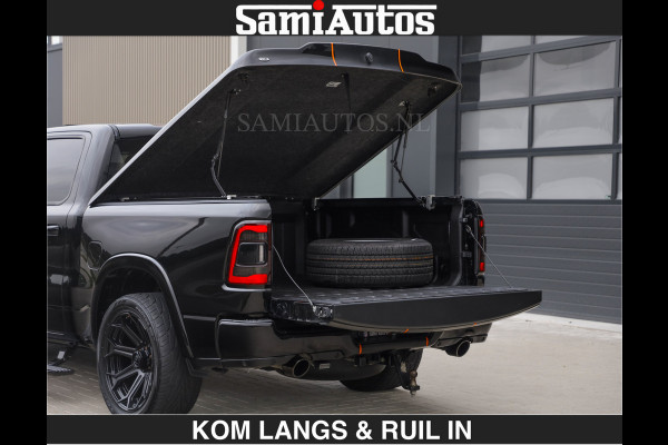 Dodge Ram BEAST | LIMITED 5.7 V8 HEMI | HUD | STRIPING | BREDE WIELEN | BLACK ON BLACK | LUCHTVERING | BOM VOL | DC | CREW CAB DUBBELE CABINE | 5 PERSOONS | GRIJSKENTEKEN |