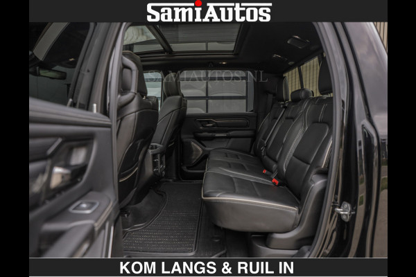 Dodge Ram BEAST | LIMITED 5.7 V8 HEMI | HUD | STRIPING | BREDE WIELEN | BLACK ON BLACK | LUCHTVERING | BOM VOL | DC | CREW CAB DUBBELE CABINE | 5 PERSOONS | GRIJSKENTEKEN |