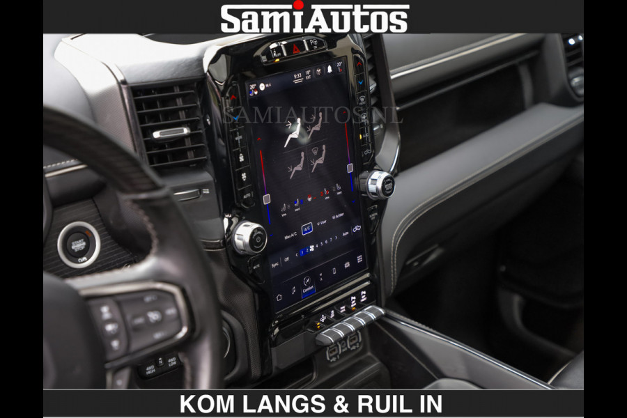 Dodge Ram BEAST | LIMITED 5.7 V8 HEMI | HUD | STRIPING | BREDE WIELEN | BLACK ON BLACK | LUCHTVERING | BOM VOL | DC | CREW CAB DUBBELE CABINE | 5 PERSOONS | GRIJSKENTEKEN |