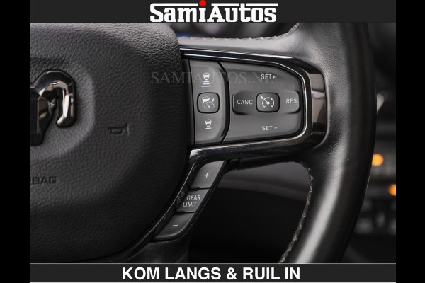 Dodge Ram BEAST | LIMITED 5.7 V8 HEMI | HUD | STRIPING | BREDE WIELEN | BLACK ON BLACK | LUCHTVERING | BOM VOL | DC | CREW CAB DUBBELE CABINE | 5 PERSOONS | GRIJSKENTEKEN |