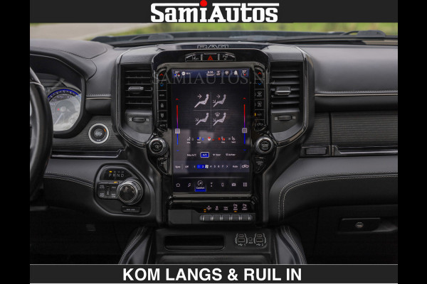Dodge Ram BEAST | LIMITED 5.7 V8 HEMI | HUD | STRIPING | BREDE WIELEN | BLACK ON BLACK | LUCHTVERING | BOM VOL | DC | CREW CAB DUBBELE CABINE | 5 PERSOONS | GRIJSKENTEKEN |