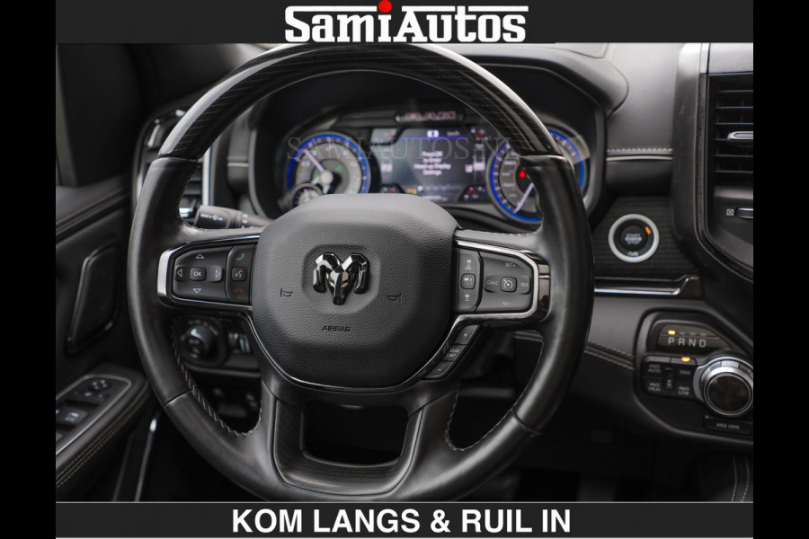Dodge Ram BEAST | LIMITED 5.7 V8 HEMI | HUD | STRIPING | BREDE WIELEN | BLACK ON BLACK | LUCHTVERING | BOM VOL | DC | CREW CAB DUBBELE CABINE | 5 PERSOONS | GRIJSKENTEKEN |