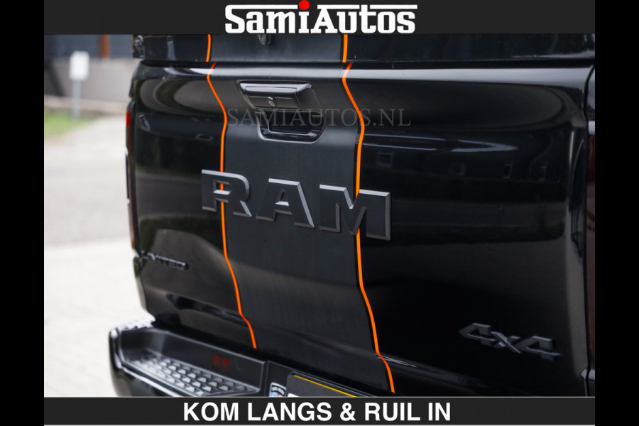 Dodge Ram BEAST | LIMITED 5.7 V8 HEMI | HUD | STRIPING | BREDE WIELEN | BLACK ON BLACK | LUCHTVERING | BOM VOL | DC | CREW CAB DUBBELE CABINE | 5 PERSOONS | GRIJSKENTEKEN |