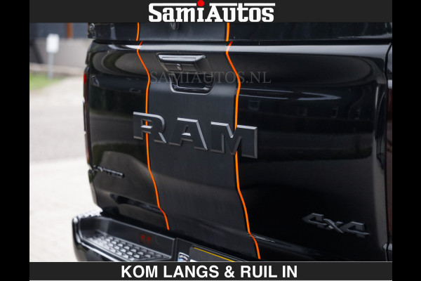 Dodge Ram BEAST | LIMITED 5.7 V8 HEMI | HUD | STRIPING | BREDE WIELEN | BLACK ON BLACK | LUCHTVERING | BOM VOL | DC | CREW CAB DUBBELE CABINE | 5 PERSOONS | GRIJSKENTEKEN |